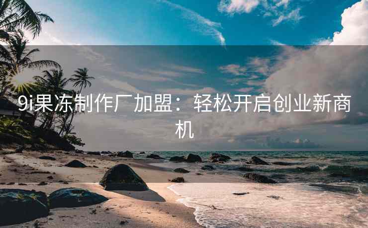 9i果冻制作厂加盟：轻松开启创业新商机