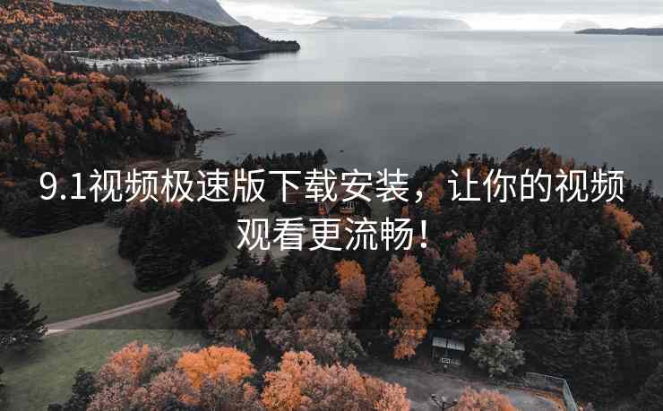 9.1视频极速版下载安装，让你的视频观看更流畅！